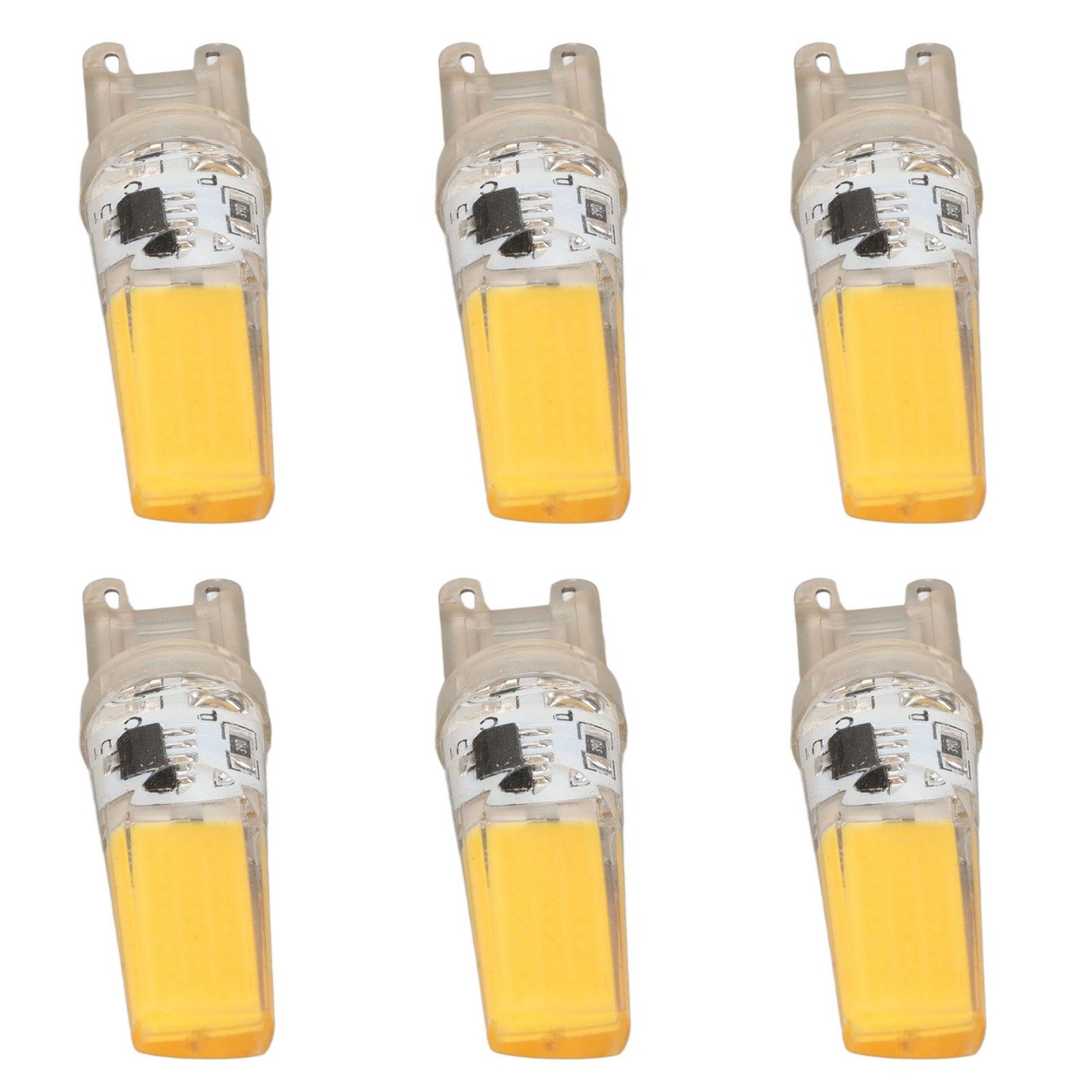 6pcs G9 LED Light Bulb COB Dimmable Professional G9 LED Bulb Replacement for Wall Lamps Table Lamps 220V Warm Light