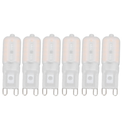 G9 Light Bulb Dimmable Eye Protection Energy Saving 5W 22 LED Small Bulbs for Ceiling Lamp Desk Lamp 6pcs Warm Light 220V