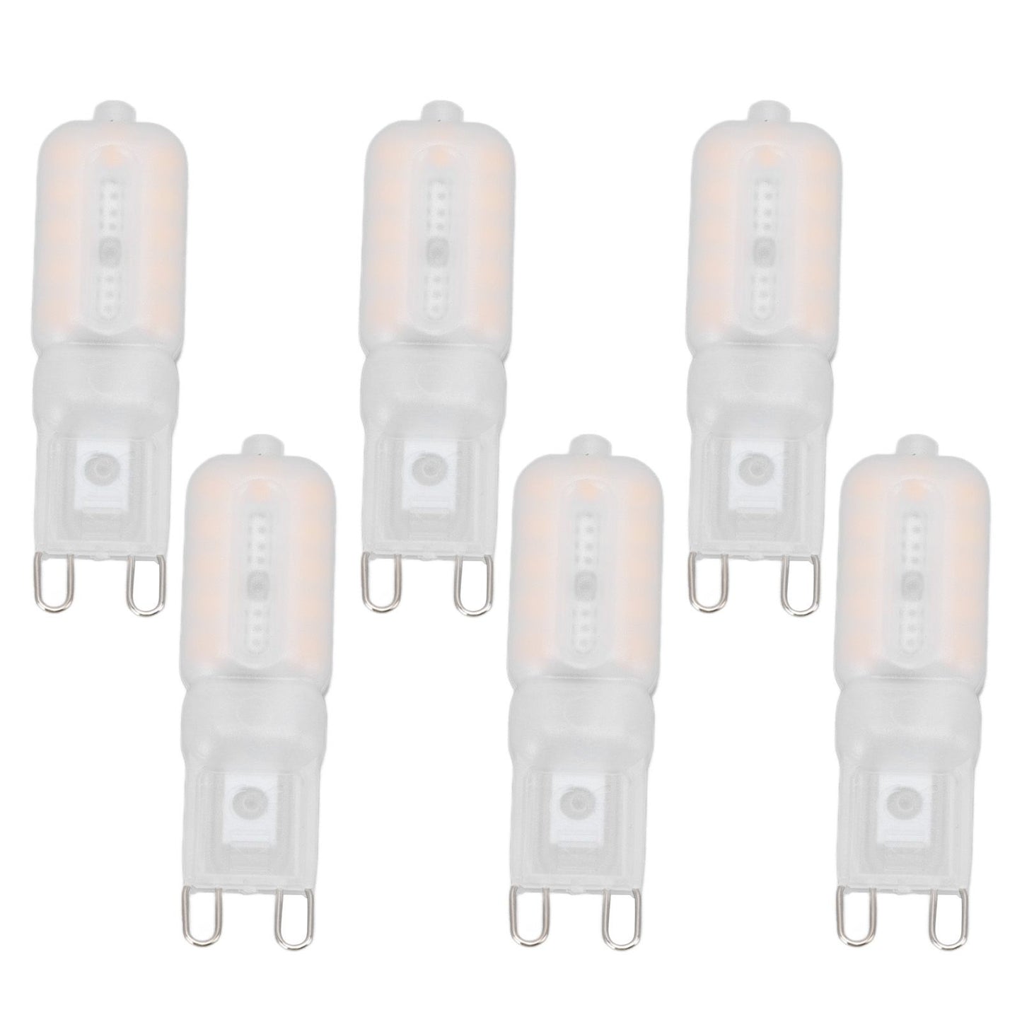 G9 Light Bulb Dimmable Eye Protection Energy Saving 5W 22 LED Small Bulbs for Ceiling Lamp Desk Lamp 6pcs Warm Light 220V