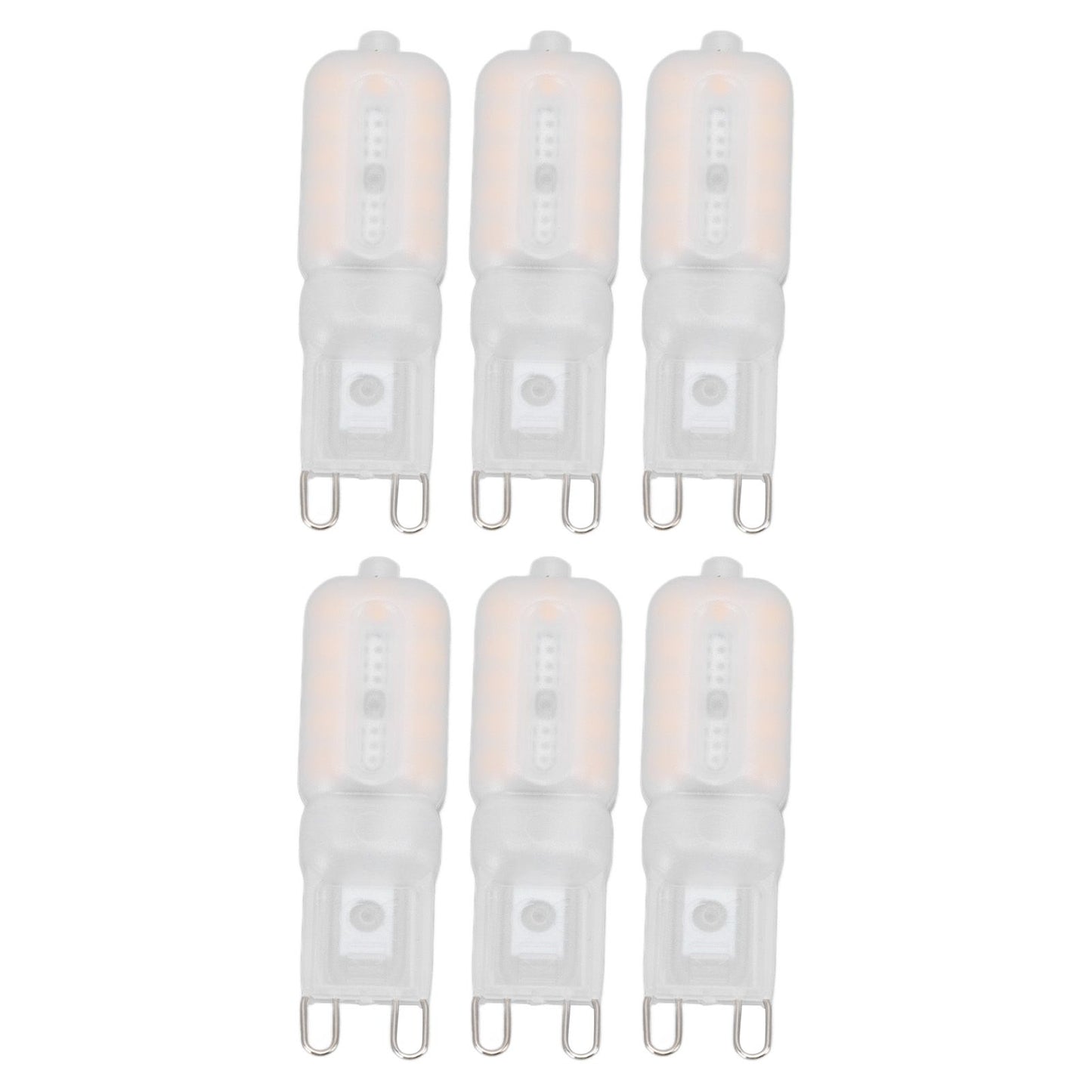 G9 Light Bulb Dimmable Eye Protection Energy Saving 5W 22 LED Small Bulbs for Ceiling Lamp Desk Lamp 6pcs Warm Light 220V