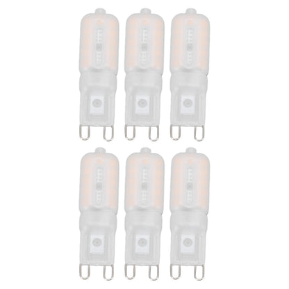 G9 Light Bulb Dimmable Eye Protection Energy Saving 5W 22 LED Small Bulbs for Ceiling Lamp Desk Lamp 6pcs Warm Light 220V