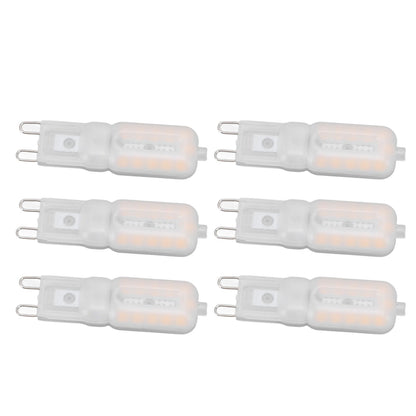 G9 Light Bulb Dimmable Eye Protection Energy Saving 5W 22 LED Small Bulbs for Ceiling Lamp Desk Lamp 6pcs Warm Light 220V