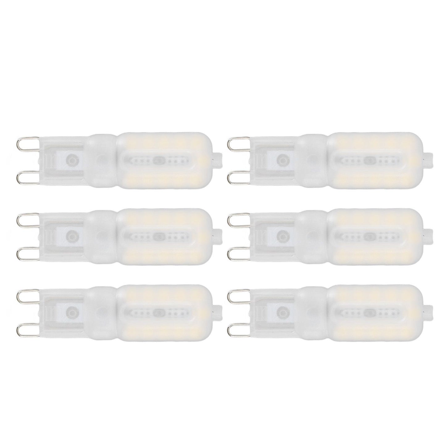 G9 Light Bulb Dimmable Eye Protection Energy Saving 5W 22 LED Small Bulbs for Ceiling Lamp Desk Lamp 6pcs Natural Light 220V