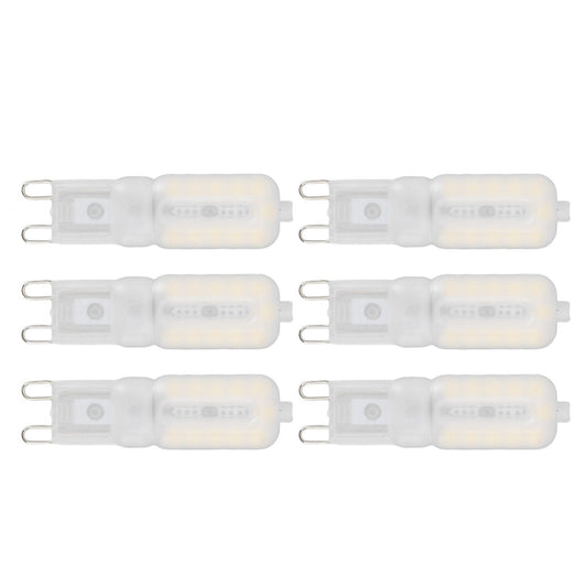 G9 Light Bulb Dimmable Eye Protection Energy Saving 5W 22 LED Small Bulbs for Ceiling Lamp Desk Lamp 6pcs Natural Light 220V