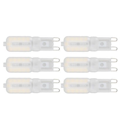 G9 Light Bulb Dimmable Eye Protection Energy Saving 5W 22 LED Small Bulbs for Ceiling Lamp Desk Lamp 6pcs Natural Light 220V