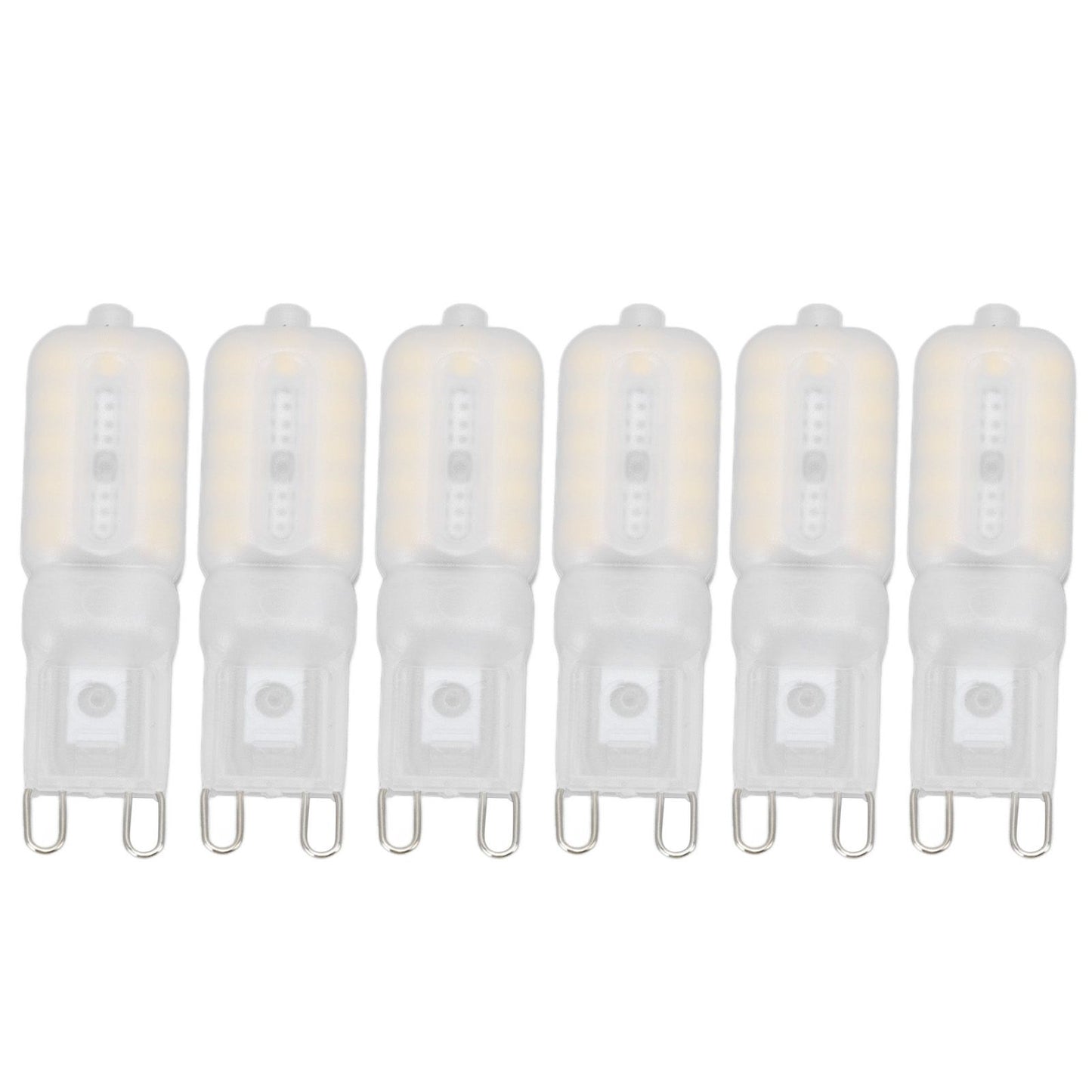 G9 Light Bulb Dimmable Eye Protection Energy Saving 5W 22 LED Small Bulbs for Ceiling Lamp Desk Lamp 6pcs Natural Light 220V