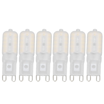G9 Light Bulb Dimmable Eye Protection Energy Saving 5W 22 LED Small Bulbs for Ceiling Lamp Desk Lamp 6pcs Natural Light 220V