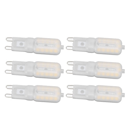 G9 Light Bulb Dimmable Eye Protection Energy Saving 5W 22 LED Small Bulbs for Ceiling Lamp Desk Lamp 6pcs Natural Light 220V