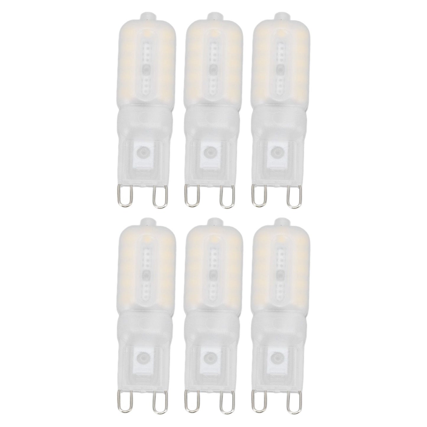 G9 Light Bulb Dimmable Eye Protection Energy Saving 5W 22 LED Small Bulbs for Ceiling Lamp Desk Lamp 6pcs Natural Light 220V