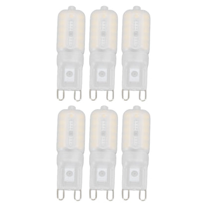 G9 Light Bulb Dimmable Eye Protection Energy Saving 5W 22 LED Small Bulbs for Ceiling Lamp Desk Lamp 6pcs Natural Light 220V