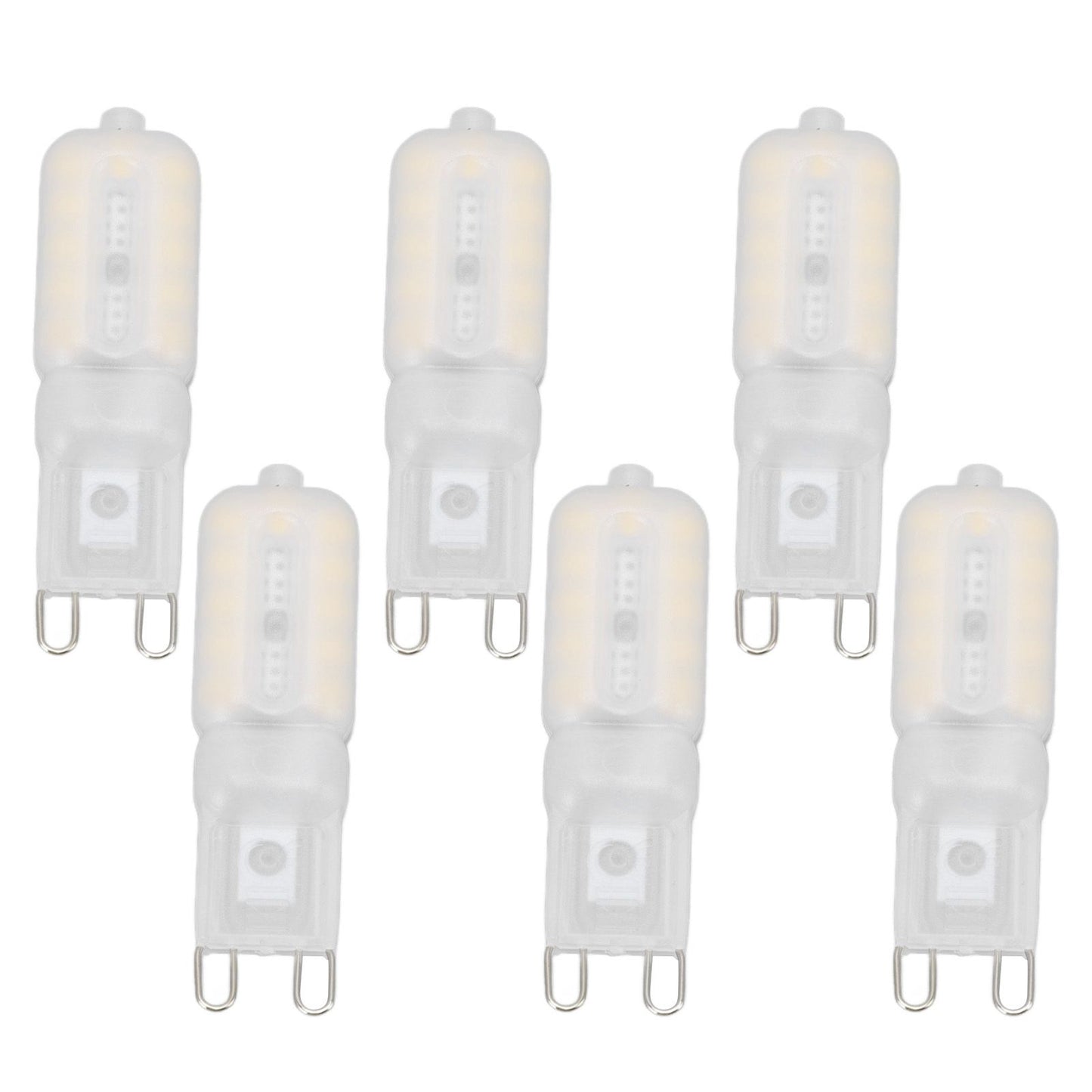 G9 Light Bulb Dimmable Eye Protection Energy Saving 5W 22 LED Small Bulbs for Ceiling Lamp Desk Lamp 6pcs Natural Light 220V