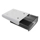 Under Desk Storage Box No Punching Storage ABS PS Small Hidden Drawer For Dormitory Small Transparent Black
