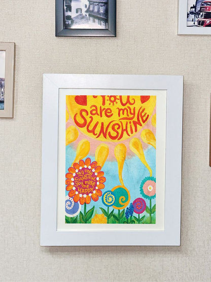 Children's Art Wooden Frame Photo Frame Decorative Photo Frame Kids Art Frames