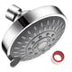 Shower Head 5 Mode Adjustable Stainless Steel G1/2 Bath Nozzle for Bathroom Toilet