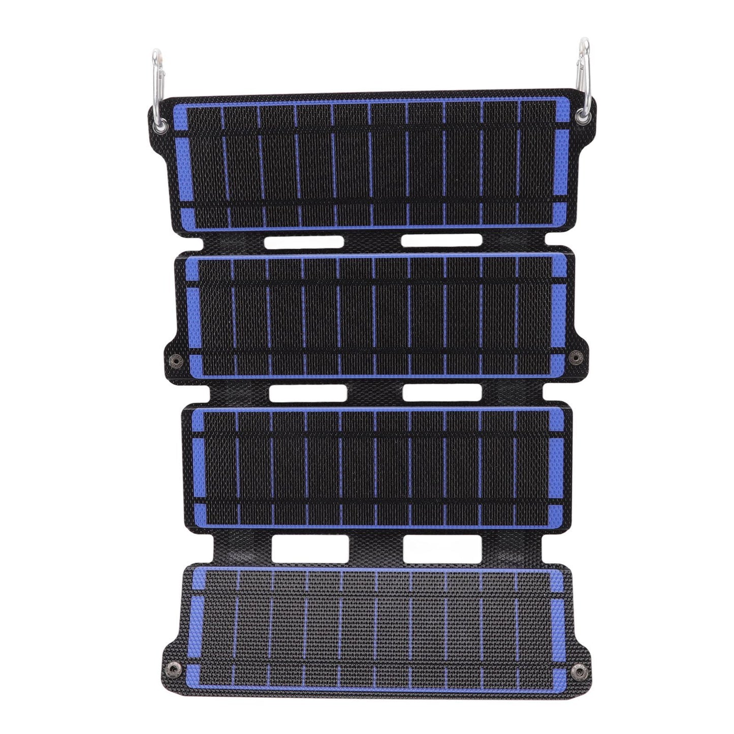 Solar Panel Folding Monocrystalline Silicon 2 USB Output Flexible ETFE Solar Panel 14W 5V Blue