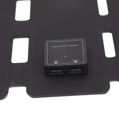 Solar Panel Folding Monocrystalline Silicon 2 USB Output Flexible ETFE Solar Panel 14W 5V Blue