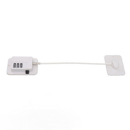 Window Cable Lock Password Unlocking Stable Childproofing Refrigerator Lock with Mounting Screws