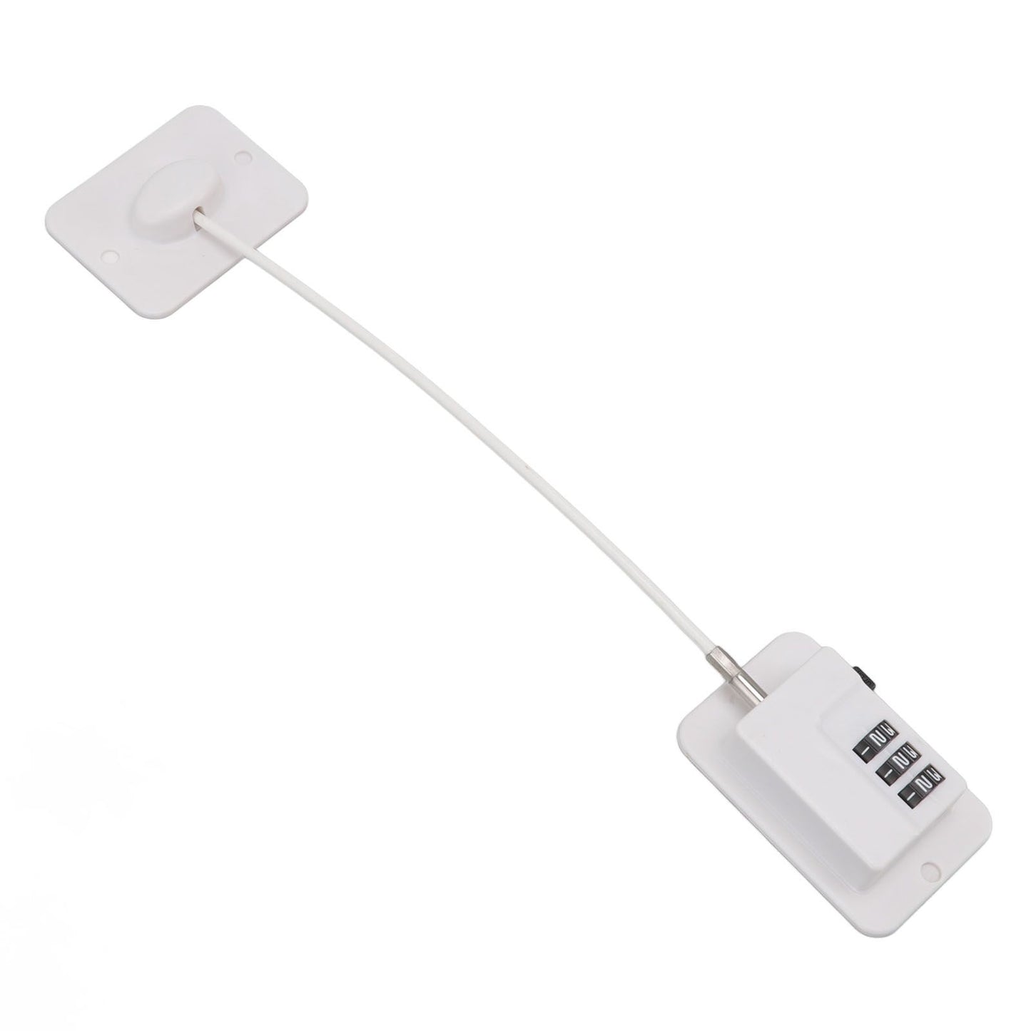 Window Cable Lock Password Unlocking Stable Childproofing Refrigerator Lock with Mounting Screws