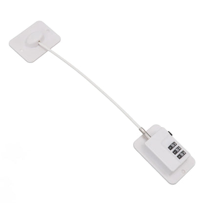 Window Cable Lock Password Unlocking Stable Childproofing Refrigerator Lock with Mounting Screws