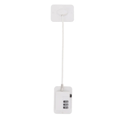 Window Cable Lock Password Unlocking Stable Childproofing Refrigerator Lock with Mounting Screws