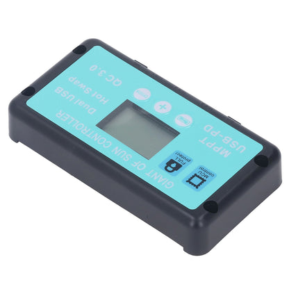 12V 24V MPPT Solar Charge Controller Professional USB PD QC3.0 Solar Panel Regulator with LCD Display for Battey 40A