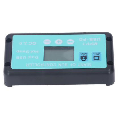 12V 24V MPPT Solar Charge Controller Professional USB PD QC3.0 Solar Panel Regulator with LCD Display for Battey 40A