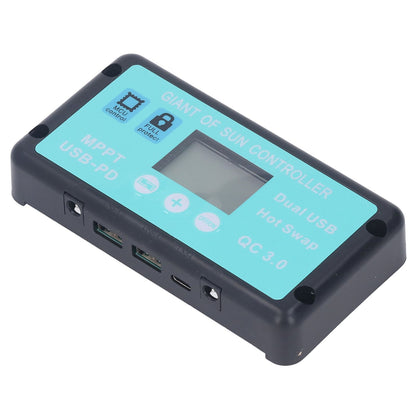 12V 24V MPPT Solar Charge Controller Professional USB PD QC3.0 Solar Panel Regulator with LCD Display for Battey 40A
