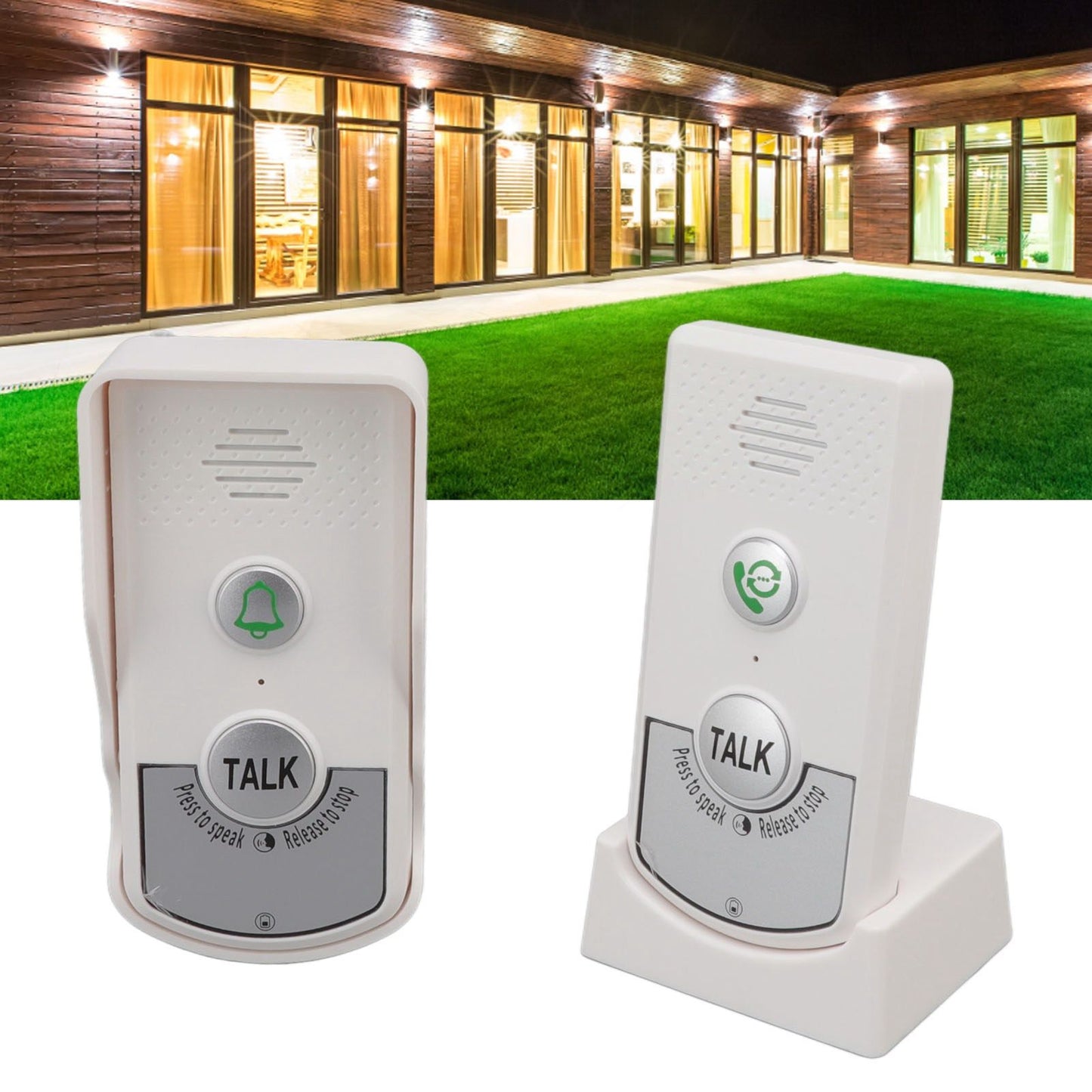 Voice Intercom Doorbell 3280.8ft Wireless Distance USB Charging Wireless Call Doorbell for Household