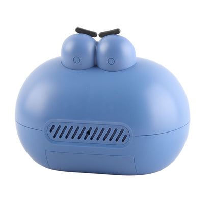 Kids Alarm Clock Cartoon Cute Intelligent Battery Operated Digital LED Electronic Clock with Night Light Blue
