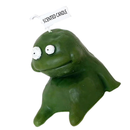 Clay Man Shaped Candle Cartoon Fragrant Candles Funny Ugly Cute Candle Souvenirs Fat Green