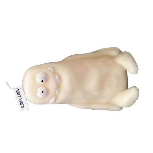 Clay Man Shaped Candle Cartoon Fragrant Candles Funny Ugly Cute Candle Souvenirs Thin White