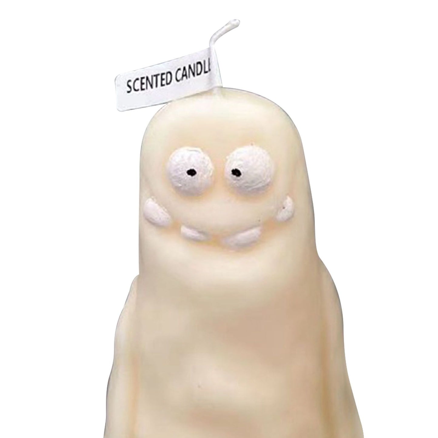 Clay Man Shaped Candle Cartoon Fragrant Candles Funny Ugly Cute Candle Souvenirs Thin White