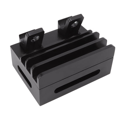 Bamboo Charging Station Multifunction 5 Ports Charging Station Rack for Phones Tablets Watches Electronics Black