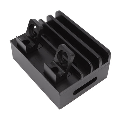 Bamboo Charging Station Multifunction 5 Ports Charging Station Rack for Phones Tablets Watches Electronics Black