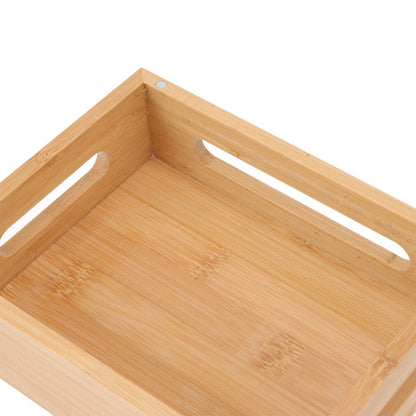 Bamboo Charging Station Multifunction 5 Ports Charging Station Rack for Phones Tablets Watches Electronics Natural Color