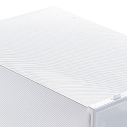 6PCS Shoe Storage Box Large White Thickened Transparent Clamshell Shoe Organizer Case for Home