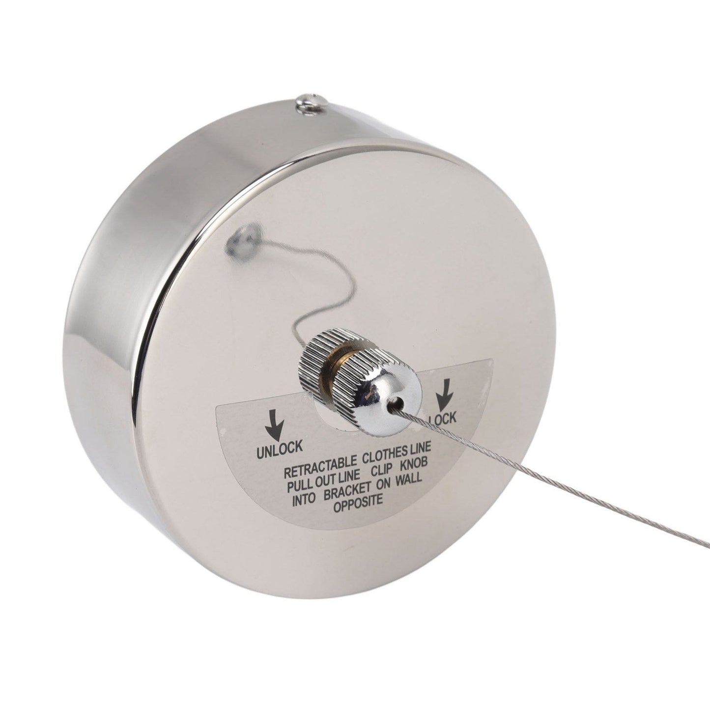Retractable Clothesline 304 Stainless Steel Safety Auto Retraction Double Pulley Laundry String Line for Indoor Outdoor 2.8m/9.2ft