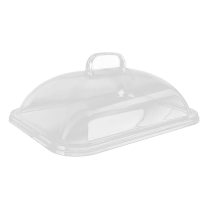Splatter Cover Clear Transparent Acrylic Dustproof Rectangle Shape Convenient Practical Home Plate Covers for Kitchen S