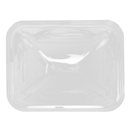 Splatter Cover Clear Transparent Acrylic Dustproof Rectangle Shape Convenient Practical Home Plate Covers for Kitchen S