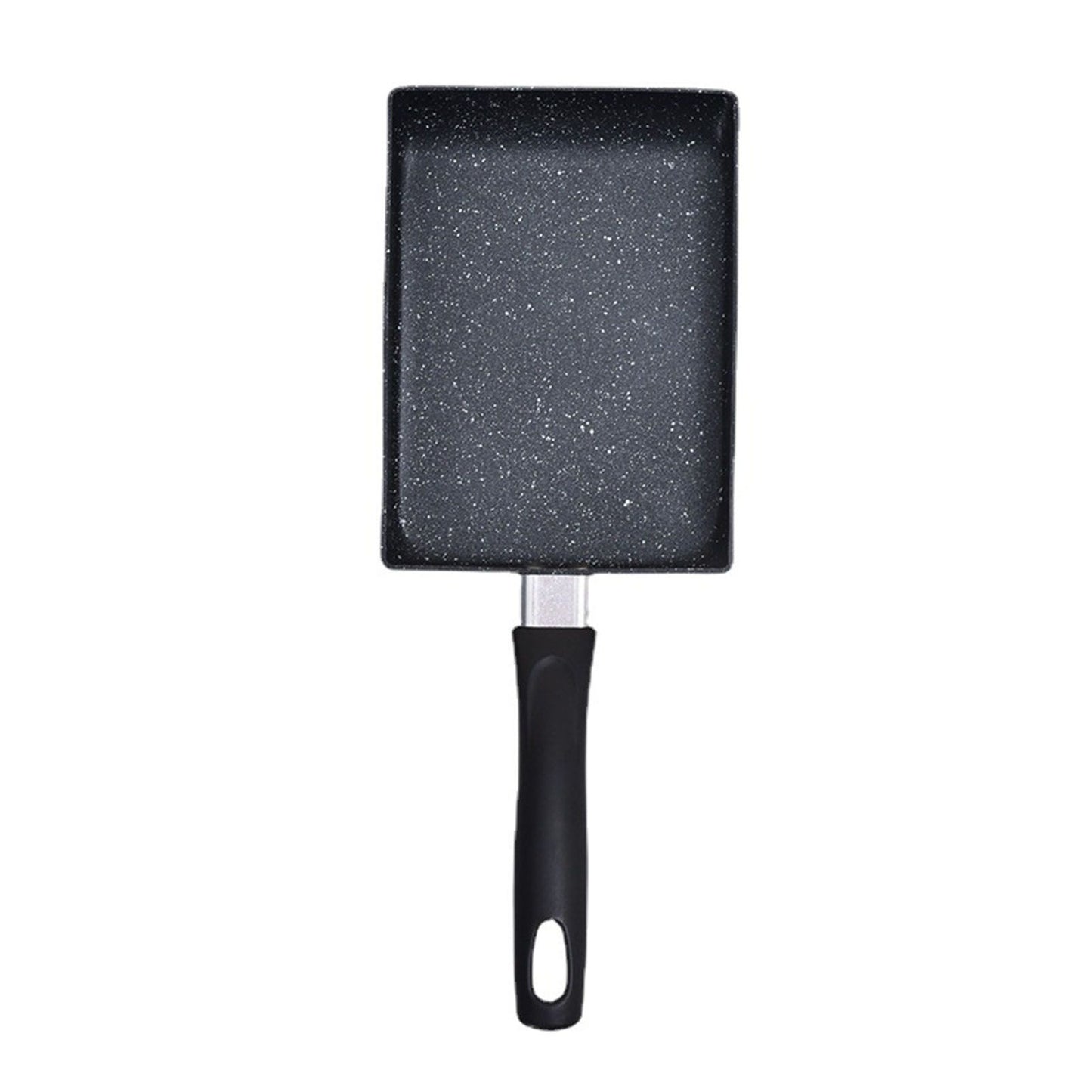 Mini Frying Pan Black Household Portable Japanese Style Egg Frying Pan Rectangular Mini Omelet Pan 13x18cm