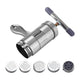 Manual Press Pasta Machine Stainless Steel Hand Wringing Noodles Making Machine with 5 Noodle Mould