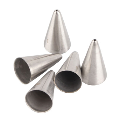 5 Pcs Piping Tips Set Stainless Steel Cake Decorating Supplies for Baking Cupcakes Cookies