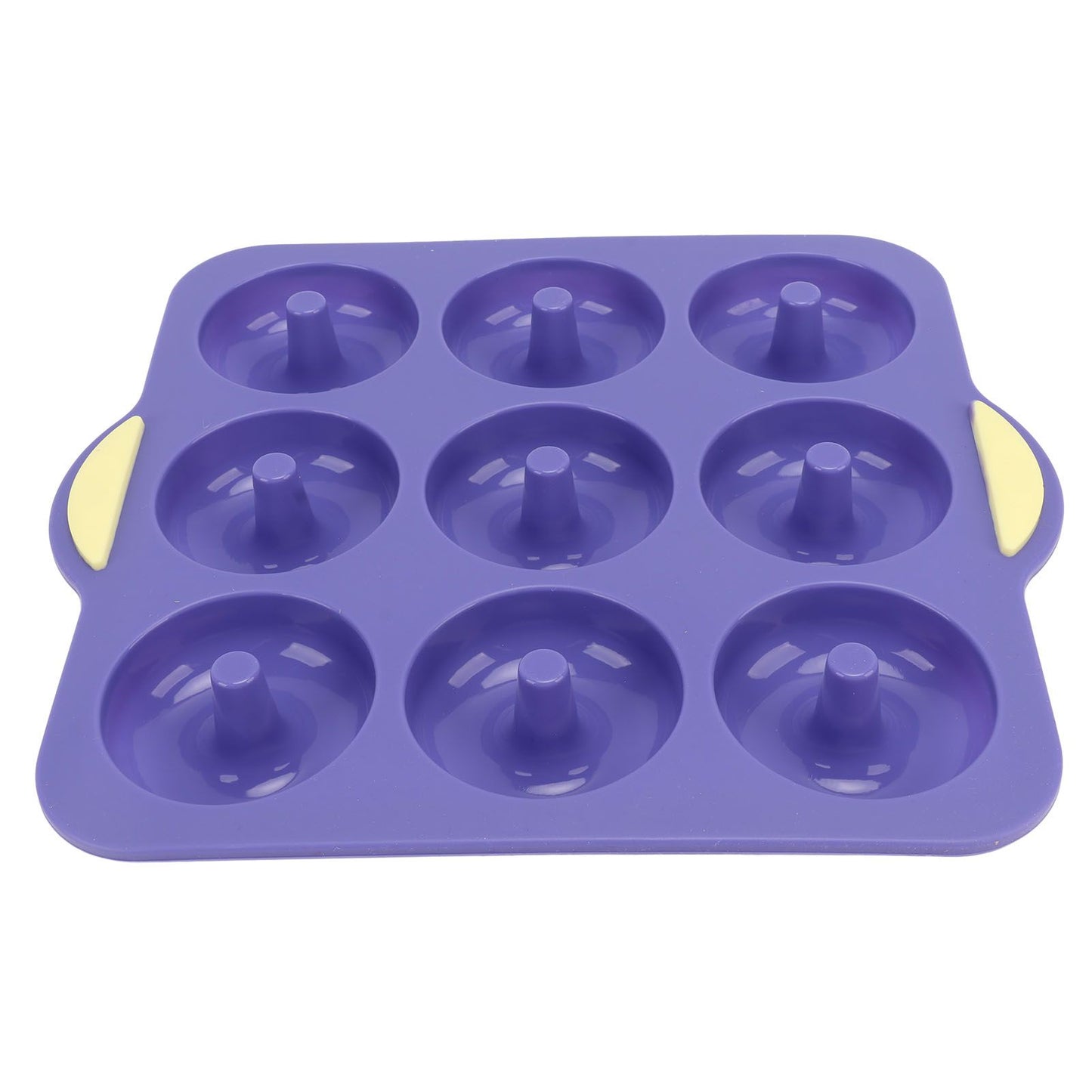 Silicone Donut Mold 9 Cavity Prevents Stick Safe Heat Resistance Doughnut Pan Set for Cake Biscuit Bagels Muffins Royalblue