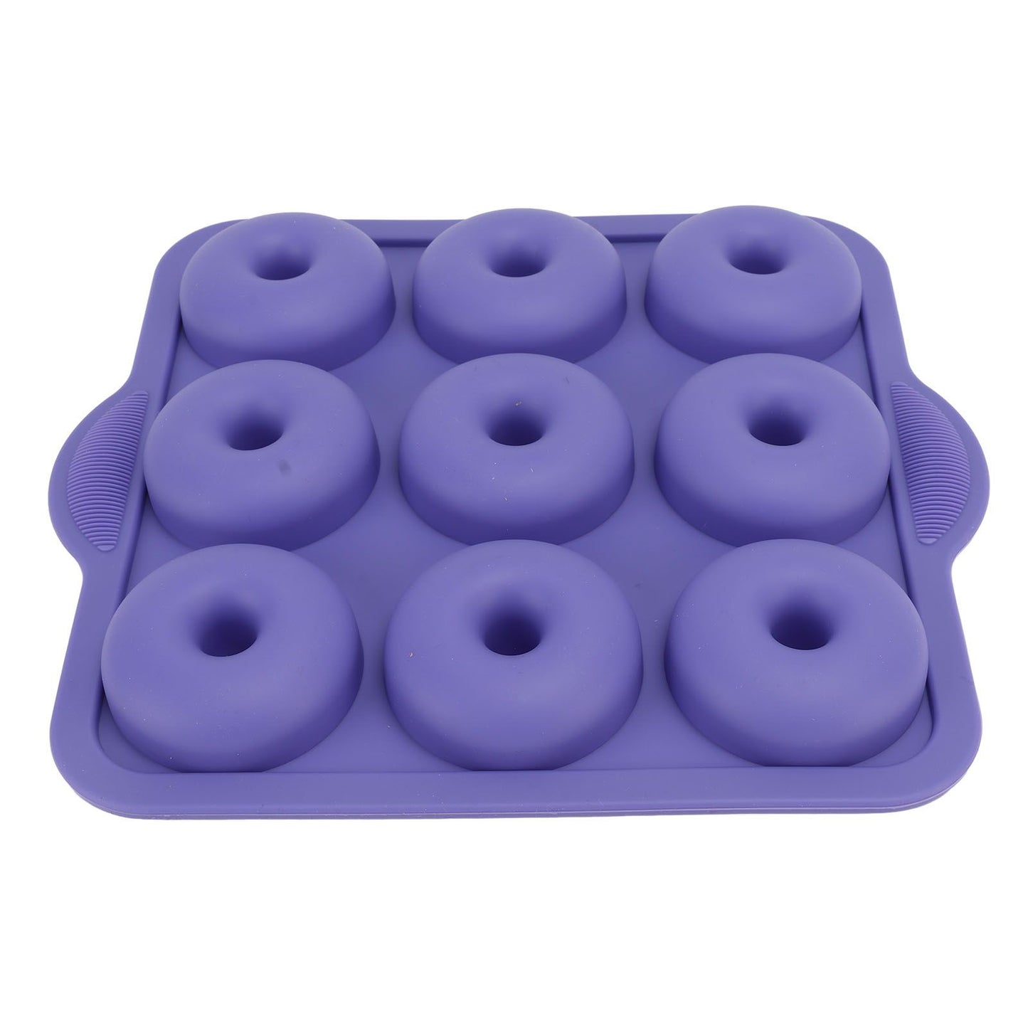 Silicone Donut Mold 9 Cavity Prevents Stick Safe Heat Resistance Doughnut Pan Set for Cake Biscuit Bagels Muffins Royalblue