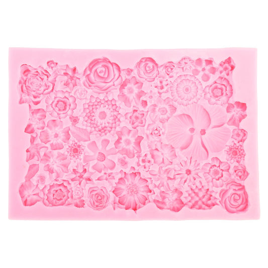 Fondant Mold Stick Proof Easy Release Odorless Silicone DIY Baking Mold for Chocolate Cake Cupcake Decoration