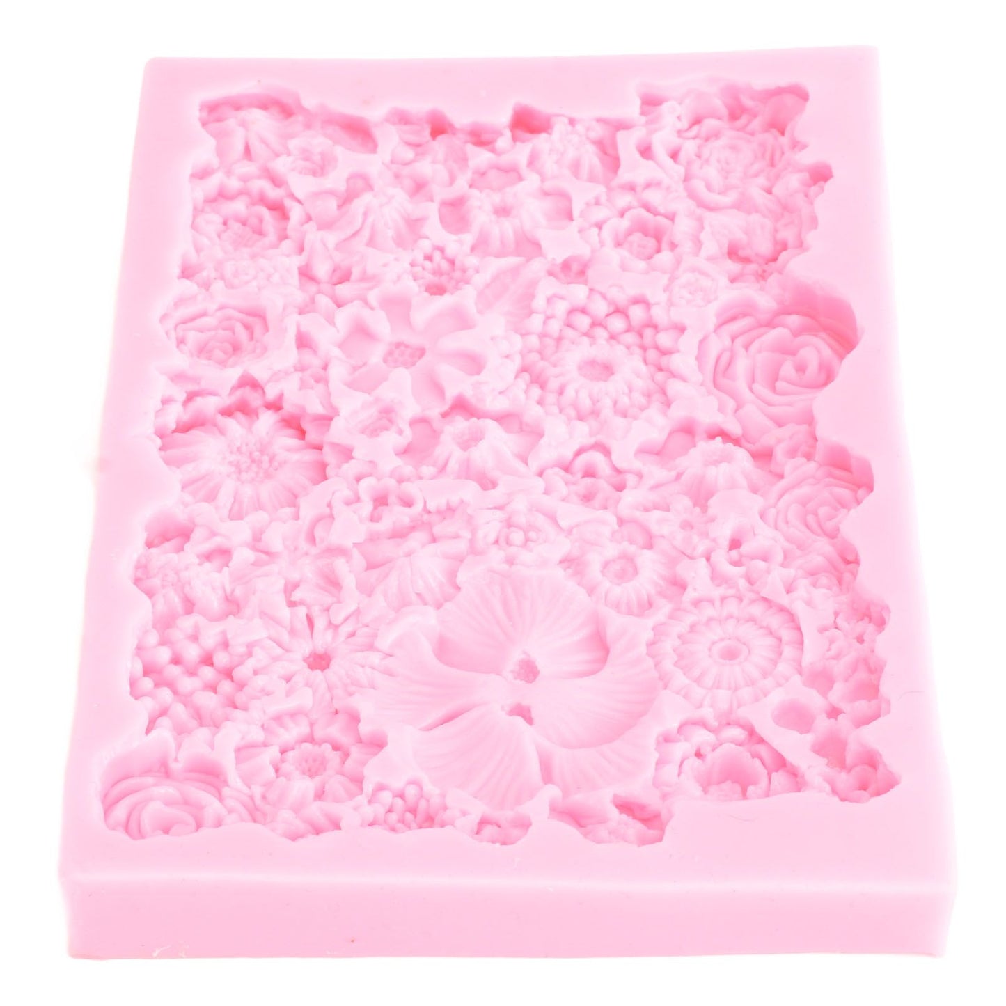 Fondant Mold Stick Proof Easy Release Odorless Silicone DIY Baking Mold for Chocolate Cake Cupcake Decoration
