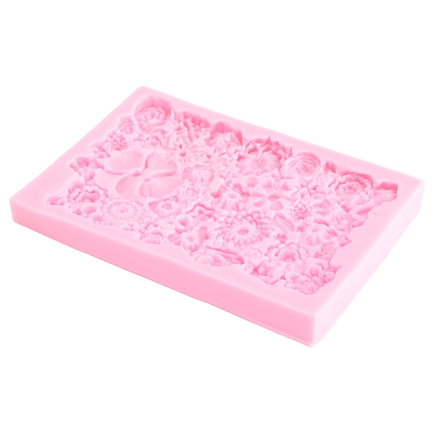 Fondant Mold Stick Proof Easy Release Odorless Silicone DIY Baking Mold for Chocolate Cake Cupcake Decoration