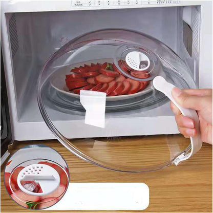 Microwave Oven Splatter Cover High Temperature Resistant Plastic Splash Guard Lid for Kitchen Mini Type