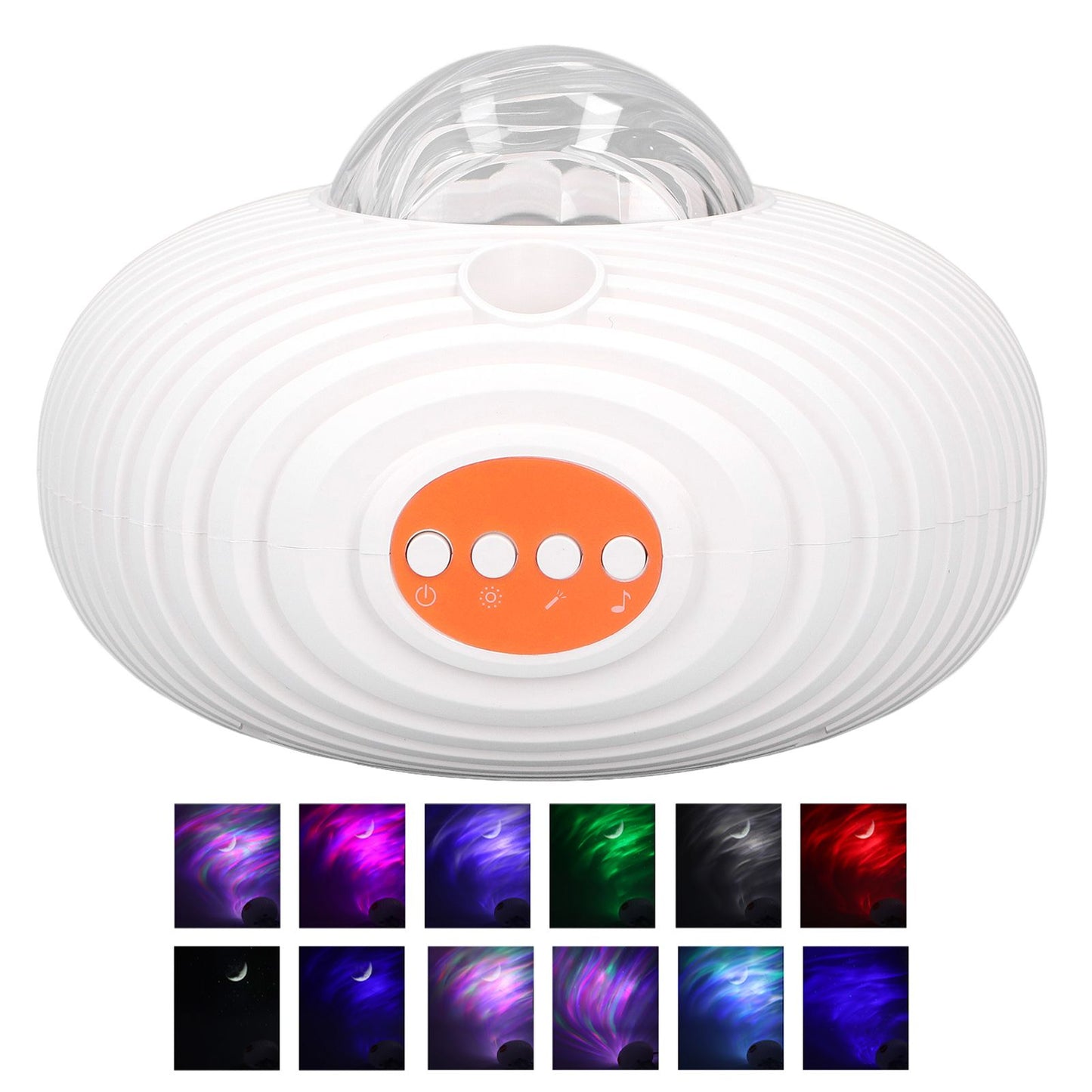 UFO Projection Lamp Aurora Star Sky Projector USB Powered Bedroom Ambient Light Projector