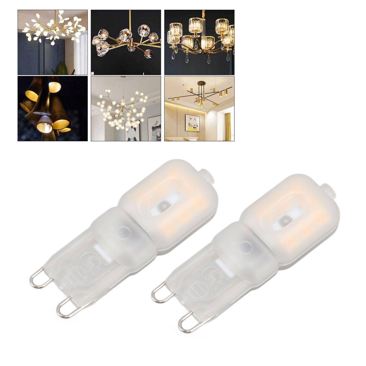 2pcs G9 LED Bulbs Professional 14LEDs High Brightness 270lm Dimmable Replacement Light Bulbs 3W 220V
